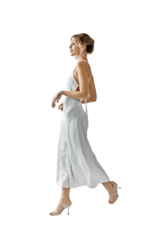 Sleek Halter Maxi Dress