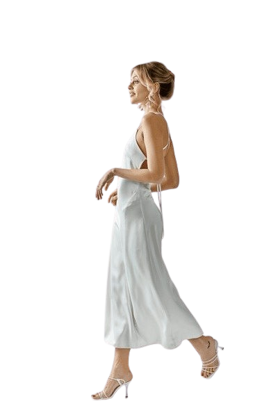 Sleek Halter Maxi Dress