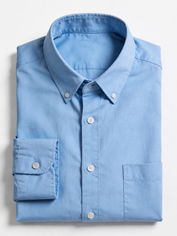 Men??s Light Blue Oxford Button-Down Shirt