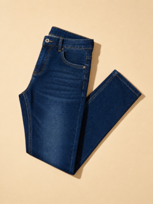 Men??s Classic Dark Blue Slim Fit Jeans