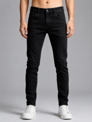 Men??s Black Skinny Fit Stretch Jeans